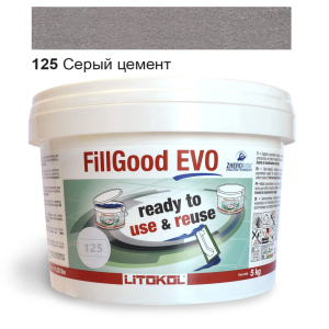 Полиуретановая затирка Litokol FillGood EVO 125 (Серый цемент) 5кг. лучшая модель в Хмельницком