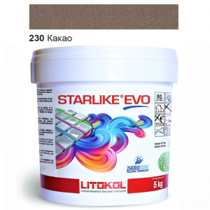 Эпоксидная затирка Litokol Starlike EVO 230 Какао (коричневая) 5кг рейтинг