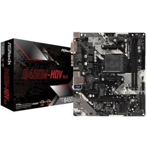 Материнская плата ASRock B450M-HDV R4.0 лучшая модель в Хмельницком