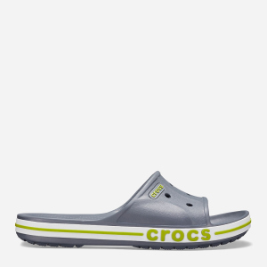 Шльопанці Crocs Bayaband Slide 205392 0A3-M7/W9 39 25 см Charcoal/Volt Green (191448189683) краща модель в Хмельницькому