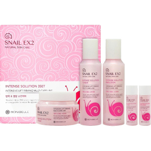 Набір для догляду за обличчям Enough Bonibelle Snail EX2 Intense Solution Муцин Слимаки 3Set (8809605870207) в Хмельницькому