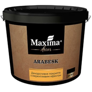 Декоративне покриття Maxima з мерехтливим ефектом "Arabesk" 5 кг (4820024427012) краща модель в Хмельницькому
