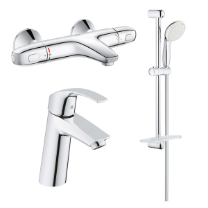 Набір змішувачів Grohe Grohtherm 1000 + Eurosmart 34101TM ТОП в Хмельницькому