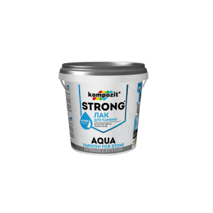 Лак для каменю STRONG AQUA Kompozit 2.5 л (4820085745124) краща модель в Хмельницькому