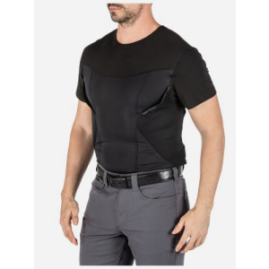 Футболка-кобура 5.11 Tactical Cams Short Sleeve Baselayer 41222-019 2XL Black (2000980494644) ТОП в Хмельницком