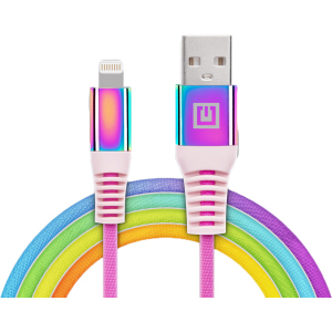 Кабель Real-El MFI USB A - Lightning Rainbow 1 м (EL123500051) ТОП в Хмельницком