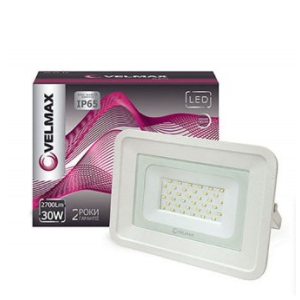 LED прожектор Velmax, 30W, 2700Lm, 6200К (4542) ТОП в Хмельницькому