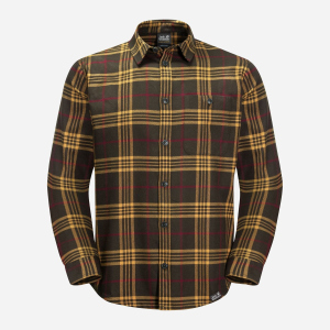 Рубашка Jack Wolfskin Cabin View Shirt M 1403581-8218 M Серо-зеленая (4060477934204)