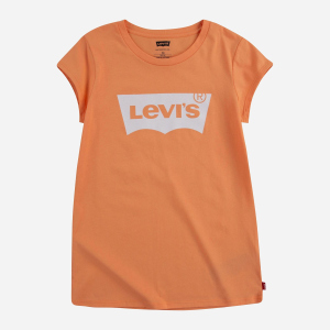 Футболка детская Levi's Lvg S/S Batwing Tee 3E4234-N3E 116 см Оранжевая (3665115456318) ТОП в Хмельницком