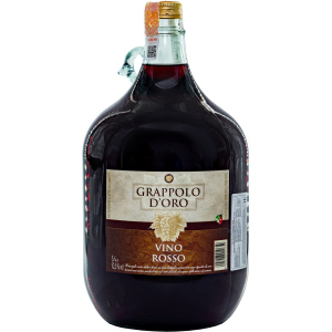 Вино Grappolo d'Oro Vino Rosso червоне сухе 5л 10.5% (8005228010659)