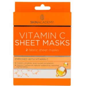 Тканинна маска для обличчя Skin Academy Vitamin C 0.45 г х 2 шт (5031413989908) краща модель в Хмельницькому