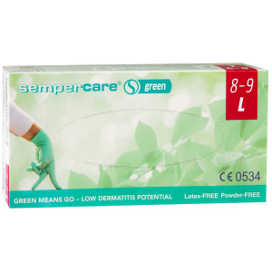 Перчатки медицинские смотровые нитриловые Igar Sempercare Green нестерильные неопудреные L 200 шт (9001570534873) в Хмельницком