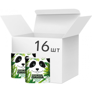 Упаковка туалетной бумаги Снежная Панда Классик 150 отрывов 2 слоя 16 пачек по 4 рулона (4823019007626) в Хмельницком
