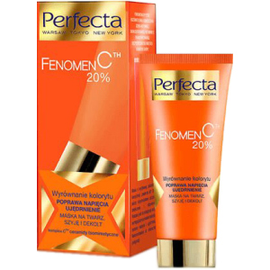 Маска для обличчя та шиї Perfecta Fenomen C 20% Booster Mask 60 мл (5900525044327) ТОП в Хмельницькому