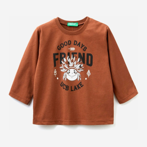 Футболка с длинными рукавами United Colors of Benetton 3ATNC15FE.P-09K 82 см (8033379331200) ТОП в Хмельницком