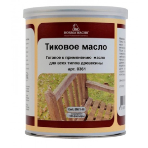 Тікове масло Borma Wachs Teak Оil прозоре 0.5л в Хмельницком