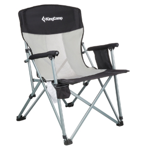 Стілець KingCamp Hard Arm Chair Чорний (KC3825 BLACK/MEDIUMGREY) ТОП в Хмельницькому