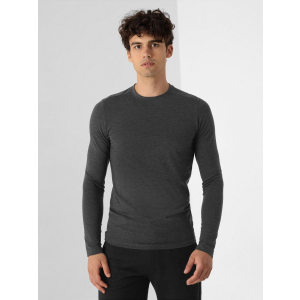 Чоловічий лонгслів 4F NOSH4-TSML350-23M XL Dark Grey Melange (5903609653972) краща модель в Хмельницькому