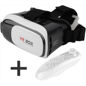 Очки виртуальной реальности 3D VR Box 2.0 Remax + пульт в подарок, черно-белые F_130127 в Хмельницком