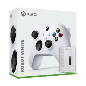 Microsoft Xbox Series X | S Wireless Controller with Bluetooth (Robot White) + Адаптер бездротового геймпада для Windows (Upgrade Version) в Хмельницькому