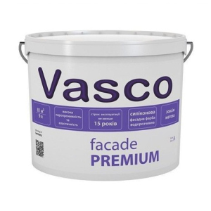 хорошая модель Краска Vasco Facade PREMIUM ( Васко Фасад ПРЕМИУМ ) 2.7 л силоксановая, водоразбавляемая, паропроницаемая, для фасада