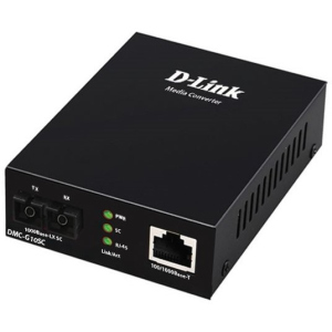 Медіаконвертер D-Link DMC-G10SC 1xGE, 1x1000BaseLX, SM, 10км, SC краща модель в Хмельницькому