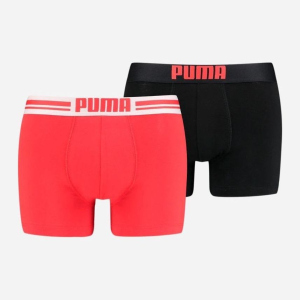 Трусы-шорты Puma Placed Logo Boxer 2P 90651907 M 2 шт Red/Black (8718824615882) ТОП в Хмельницком