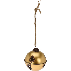 Ялинкова іграшка Christmas Decoration Дзвінок 120х120х150 мм Золота (AES100580_золото) рейтинг