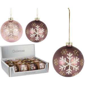 Набор елочных шаров Christmas Decoration 8 см 12 шт (ABT620240)