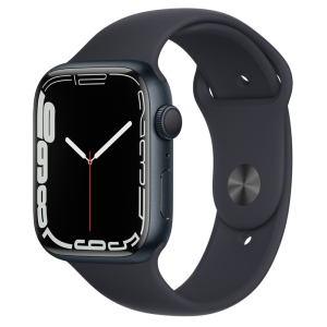 Смарт-часы Apple Watch Series 7 GPS 45mm Midnight Aluminium Case with Black Sport Band (MKN53UL/A) в Хмельницком