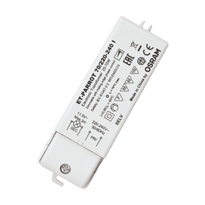 Трансформатор для галогенних ламп Osram IP20 220-240В ET PARROT (4008321111593) надійний