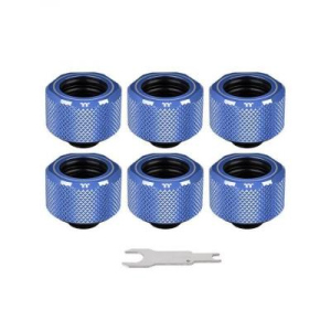 Фітинг для СВО ThermalTake Pacific C-Pro G1/4 PETG 16mm OD Fitting Kit - Blue (CL-W210-CU00BU-B) краща модель в Хмельницькому