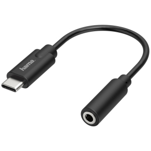 Адаптер Hama USB C - 3.5 mm Jack Stereo Black (00205282) краща модель в Хмельницькому