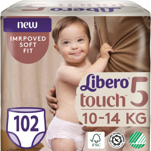 Підгузки-трусики Libero Touch Pants 5 10-14 кг одноразові 102 шт (7322541430324) ТОП в Хмельницькому