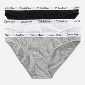 Трусики-бікіні Calvin Klein Underwear 3261 XS 3 шт Чорно-білий з сірим (H2500000016493)