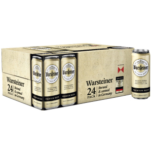 Упаковка пива Warsteiner Premium Verum світле фільтроване 4.8% 0.5 л x 24 шт (4000856094471) краща модель в Хмельницькому