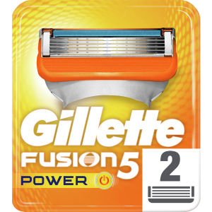 Змінні картриджі для гоління (леза) чоловічі Gillette Fusion5 Power 2 шт (7702018867172) краща модель в Хмельницькому