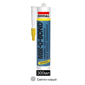 Клей-герметик для дзеркал Soudal Mirobond 300мл світло-сірий (000020000000062001) рейтинг