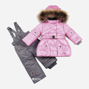 Зимний комплект пуховой (куртка + полукомбинезон) Baby Line Z74-15 98 см Серо-розовый (ROZ6400137742) надежный