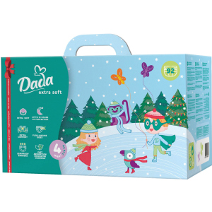 хорошая модель Набор Dada Подгузники детские Extra Soft 4 Maxi 7-18 кг 92 шт + Салфетки влажные для детей 72 шт с клапаном (4820174980900)