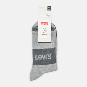 Набір шкарпеток Levi's 701205113-001 35-38 2 пари Grey Combo (8720245177245) надійний