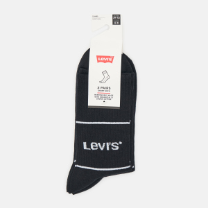 Набір шкарпеток Levi's 701210567-008 35-38 2 пари Black (8720245185615) краща модель в Хмельницькому