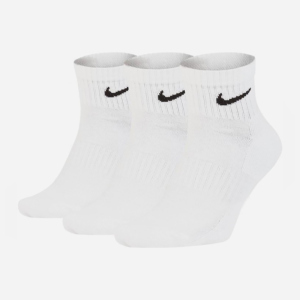 Набір шкарпеток Nike U Nk Everyday Cush Ankle 3Pr SX7667-100 34-36 (S) 3 пари Білий (888407236143) ТОП в Хмельницькому
