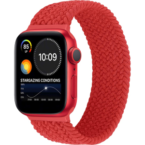 Ремінець Promate Fusion-44M для Apple Watch 42-44 мм 1/2/3/4/5/6/7/SE Red (fusion-44m.red) ТОП в Хмельницькому