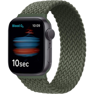 Ремінець Promate Fusion-44S для Apple Watch 42-44 мм 1/2/3/4/5/6/7/SE Green (fusion-44s.green) в Хмельницькому