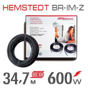 Нагревательный кабель Hemstedt BR-IМ-Z 17 Вт - 34,7 м ТОП в Хмельницком