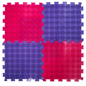 хороша модель Акупунктурний масажний килимок Ortek Лотос 4 елементи (09532)