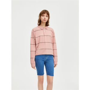 Поло Pull & Bear XAZ217099FJOH M Бледно-розовое (DD8000004439624) лучшая модель в Хмельницком