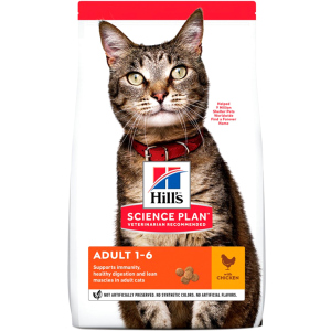 Сухий корм для кішок Hills Science Plan Feline Adult Chicken з куркою - 3 кг (604058) (52742030838) ТОП в Хмельницькому