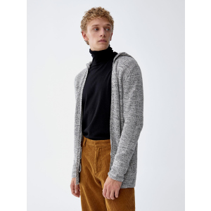 Кардиган Pull & Bear XAZ217377APSX M Білий/Чорний (DD8000004572857) краща модель в Хмельницькому